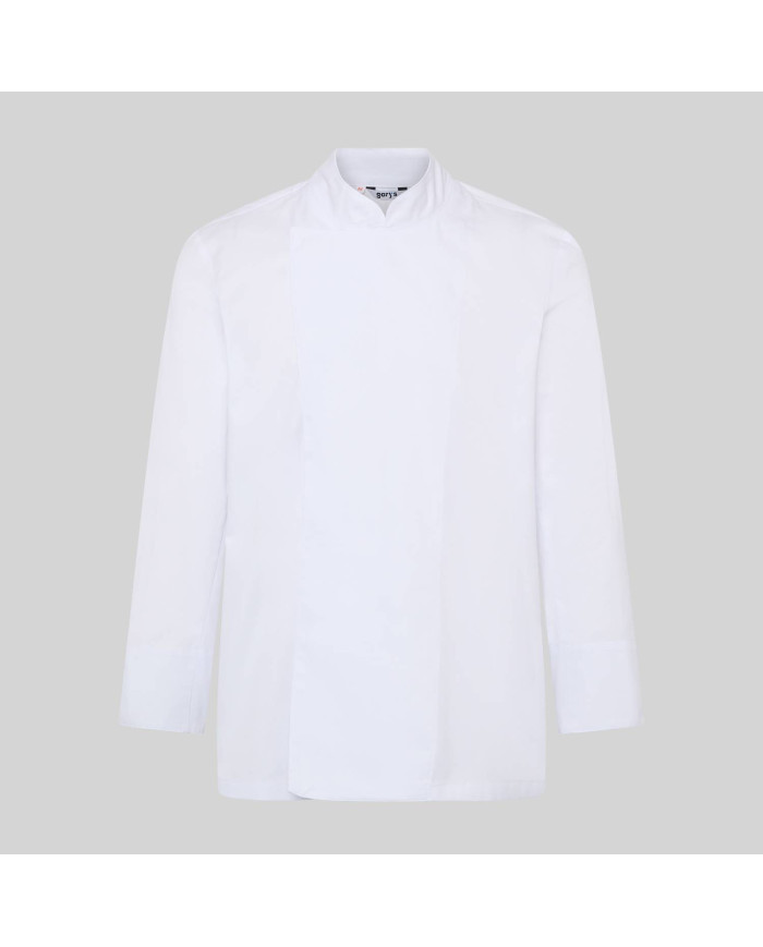 CHAQUETA COCINA UNISEX M/L VELCRO GARYS