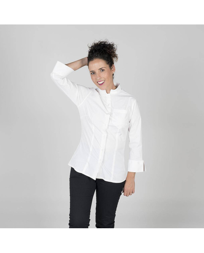 BLUSA MUJER C/MAO MANGA 3/4 ALGODON ELASTICO GARYS