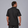 CHAQUETA COCINA UNISEX POPELIN FINO NEGRO M/C GARYS