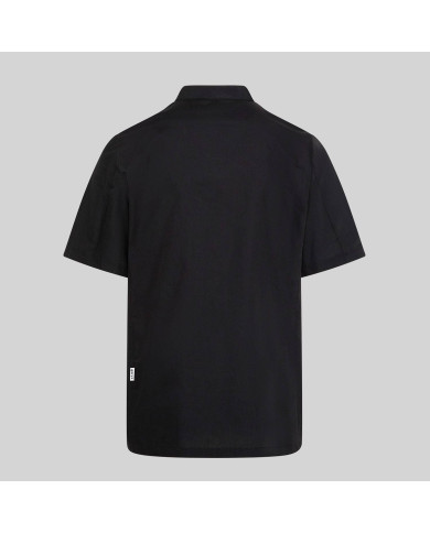 CHAQUETA COCINA UNISEX POPELIN FINO NEGRO M/C GARYS