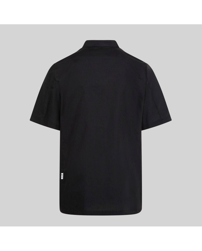 CHAQUETA COCINA UNISEX POPELIN FINO NEGRO M/C GARYS