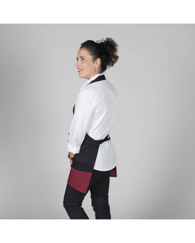 DELANTAL BISTRO COMBINADO 80X65 CM GARYS | Delantales