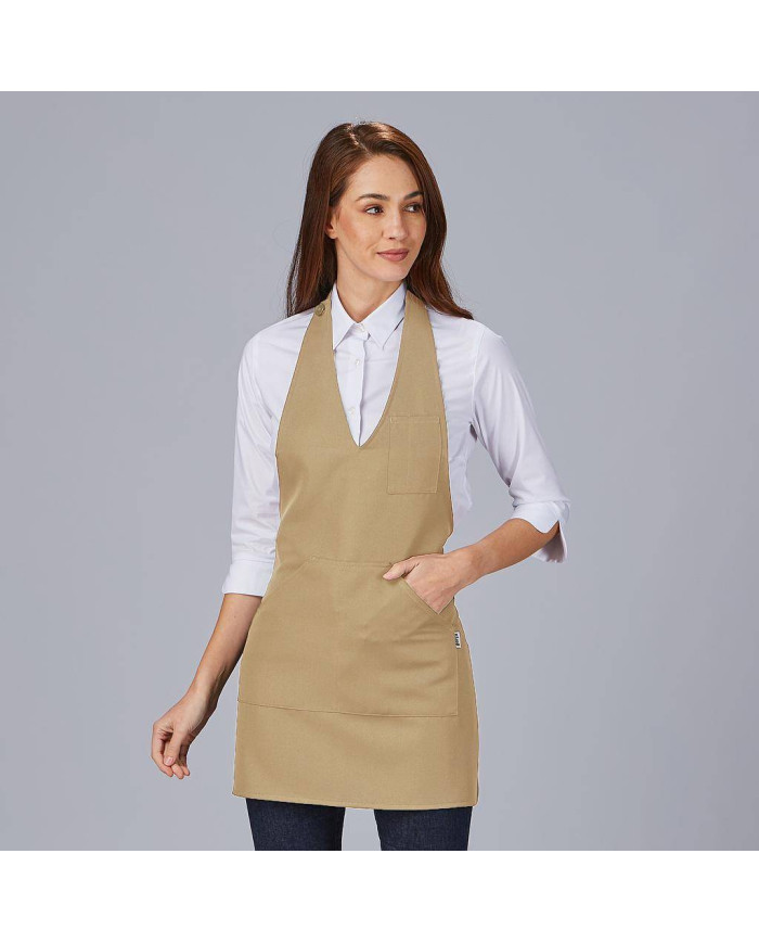 DELANTAL BISTRO SARGA POLIESTER 80X65 CM GARYS