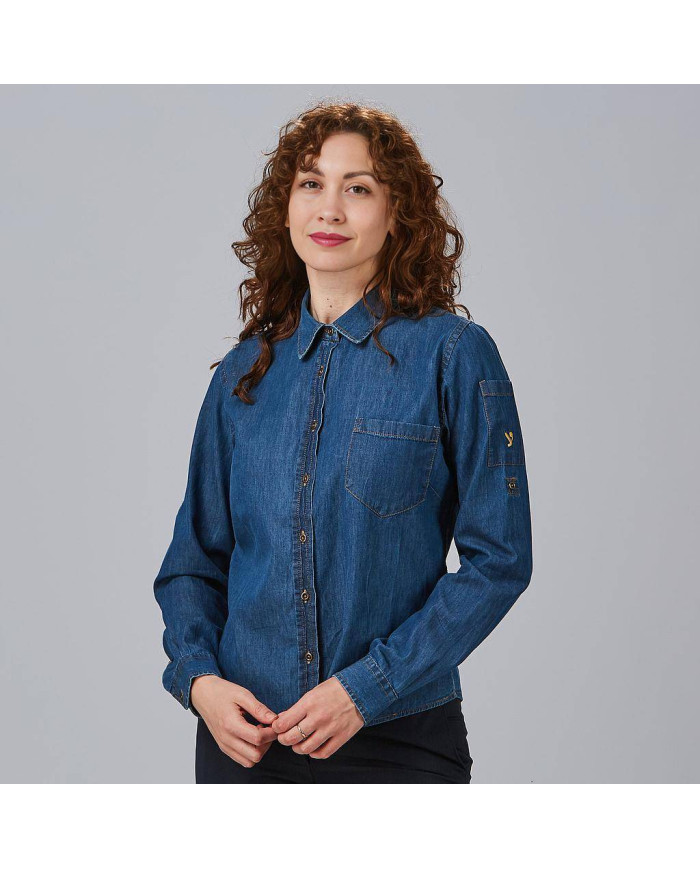 CAMISA MUJER TEJANO FINO LAVADO VALERIA GARYS