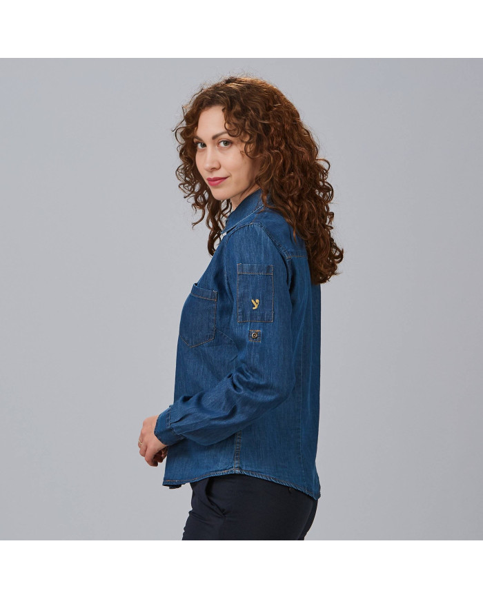 CAMISA MUJER TEJANO FINO LAVADO VALERIA GARYS
