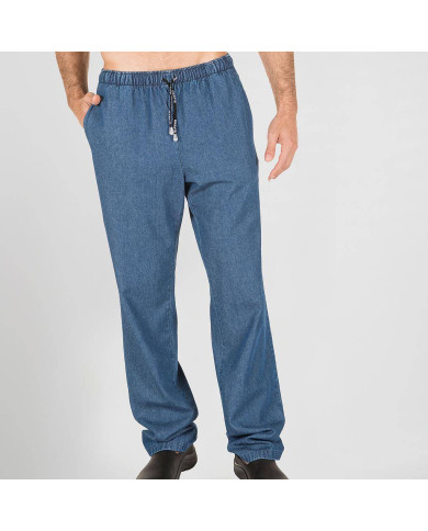 PANTALON GOMA+CORDON TEJANO LAVADO GARYS | Pantalones