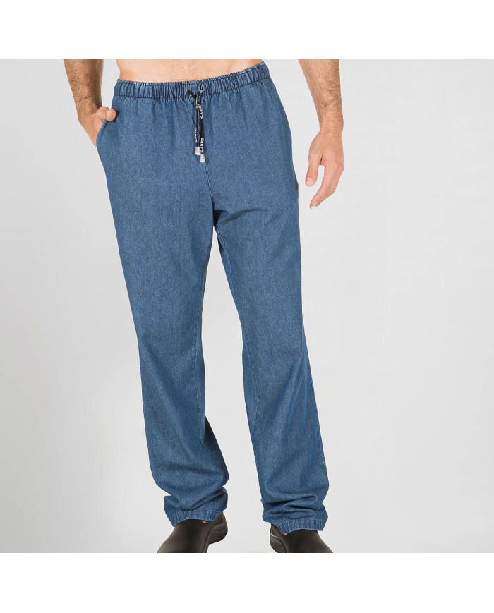 PANTALON GOMA+CORDON TEJANO LAVADO GARYS | Pantalones