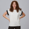 BLUSA MUJER MANGA CORTA VUELTA GARYS