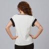 BLUSA MUJER MANGA CORTA VUELTA GARYS