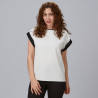BLUSA MUJER MANGA CORTA VUELTA GARYS