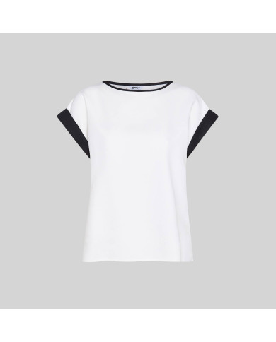 BLUSA MUJER MANGA CORTA VUELTA GARYS