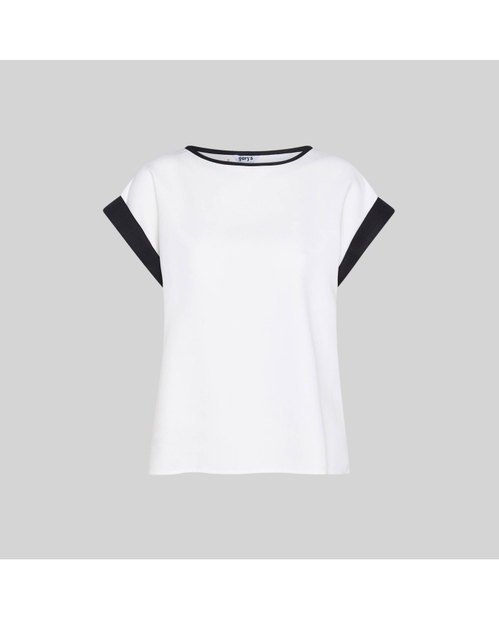BLUSA MUJER MANGA CORTA VUELTA GARYS