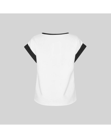 BLUSA MUJER MANGA CORTA VUELTA GARYS