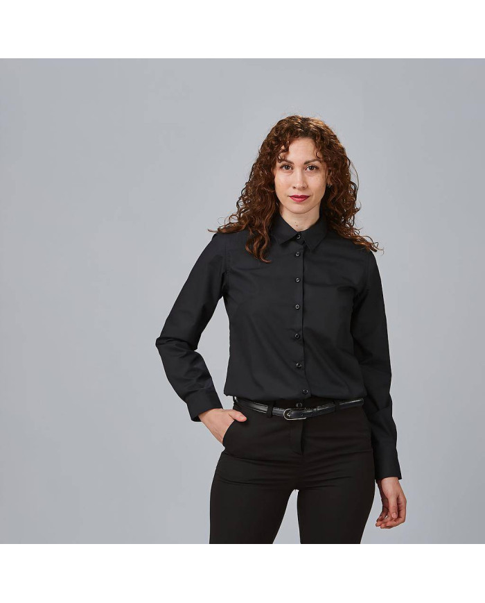 CAMISA MUJER M/L POP. "RED LINE" GARYS