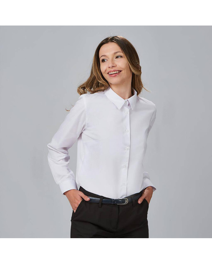CAMISA MUJER M/L POP. "RED LINE" GARYS