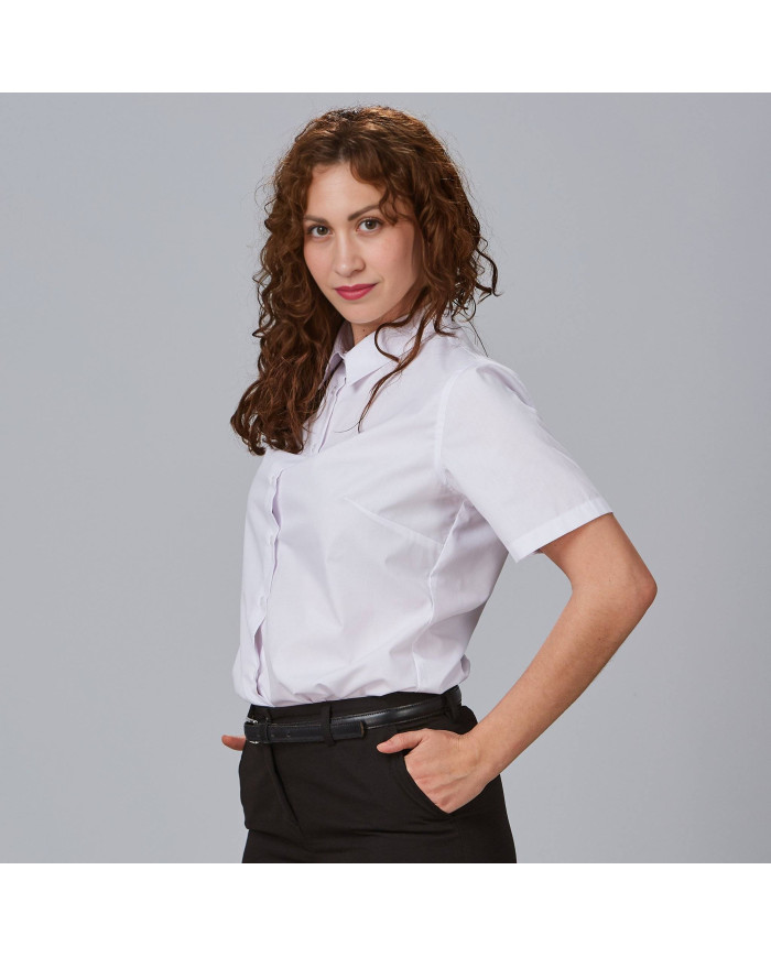 CAMISA MUJER M/C POP. "RED LINE" GARYS