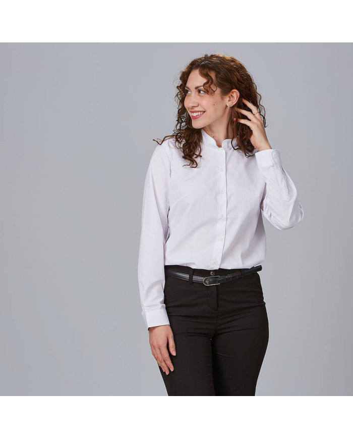 CAMISA MUJER M/L C/MAO POP. "RED LINE" GARYS