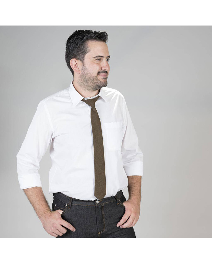 CORBATA CON NUDO DE PALA ESTRECHA GARYS