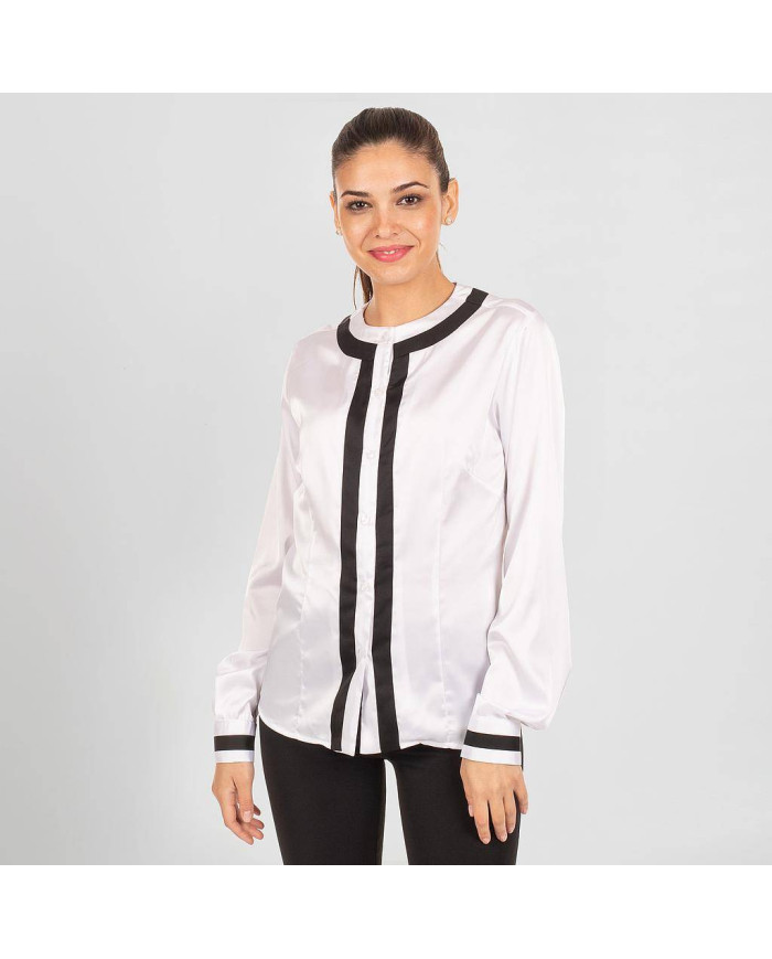 BLUSA MUJER MELANIA SATEN GARYS | Blusas | Uniformes