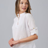 CAMISA MUJER FALSO LINO FLORA GARYS