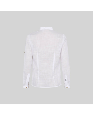 CAMISA MUJER FALSO LINO FLORA GARYS