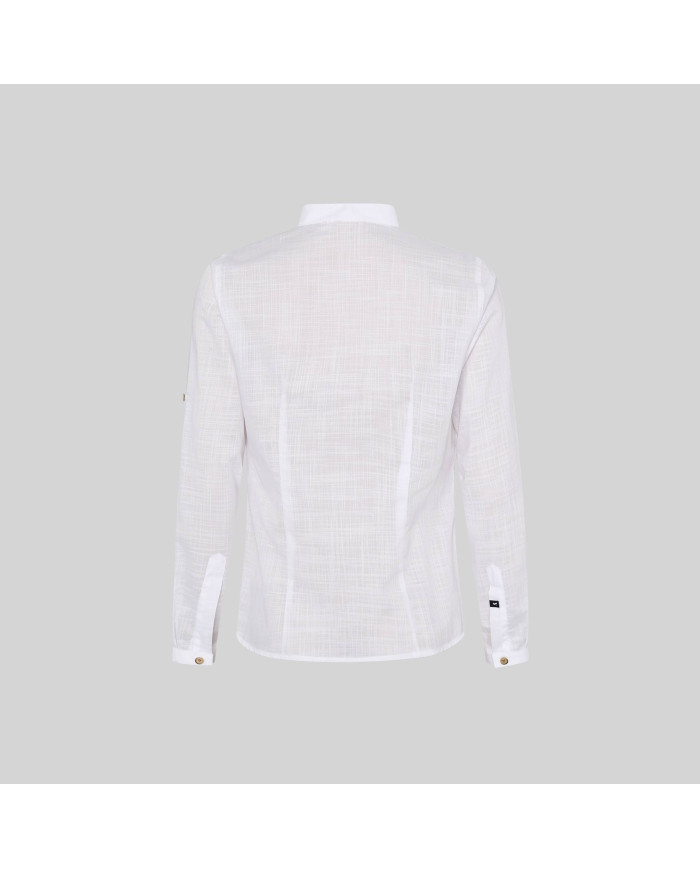 CAMISA MUJER FALSO LINO FLORA GARYS
