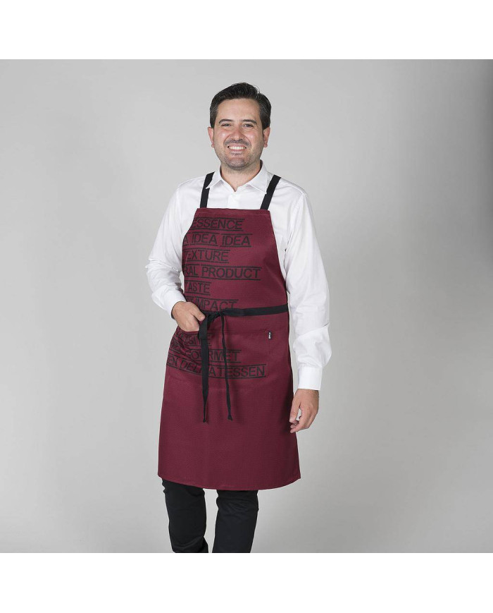 DELANTAL CON PETO GOURMET ESTAMPADO 92X75 CM GARYS