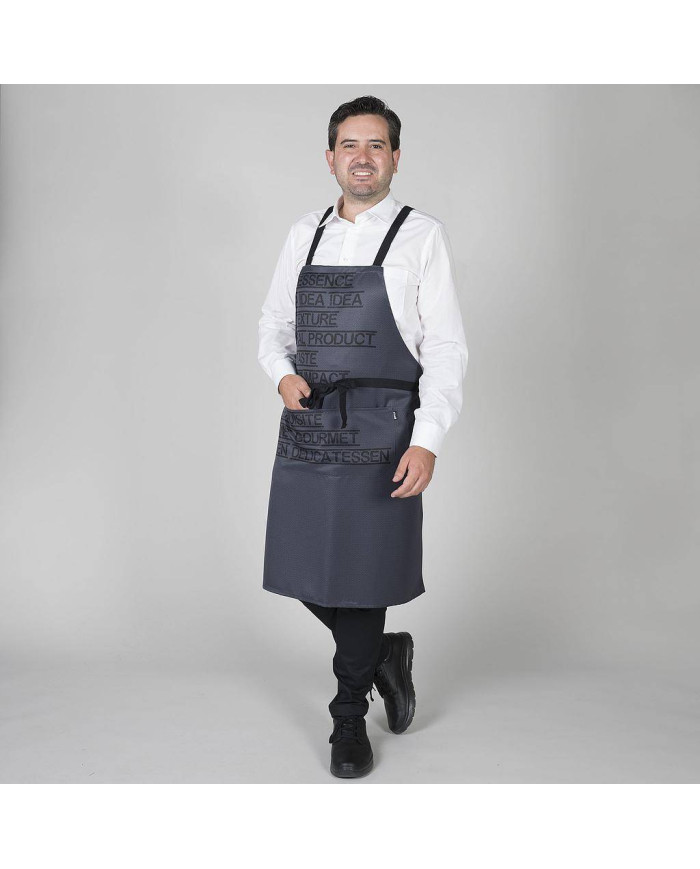DELANTAL CON PETO GOURMET ESTAMPADO 92X75 CM GARYS