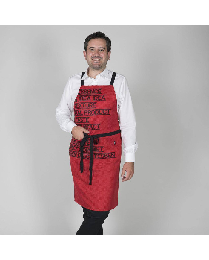 DELANTAL CON PETO GOURMET ESTAMPADO 92X75 CM GARYS