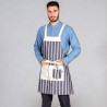 DELANTAL CON PETO LONETA RAYAS 76X68 CM GARYS | Delantales