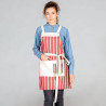 DELANTAL CON PETO LONETA RAYAS 76X68 CM GARYS | Delantales