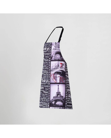 DELANTAL CON PETO ESTAMPADO 80X68 CM GARYS | Delantales