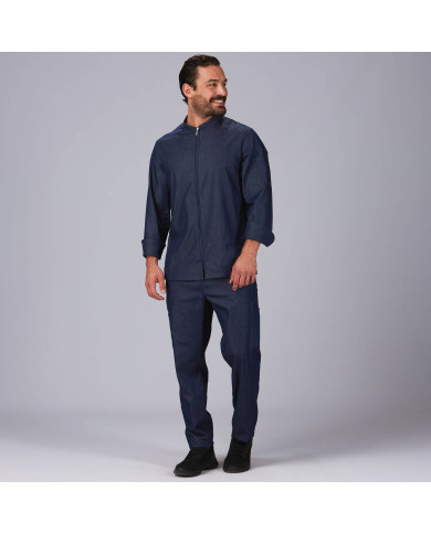 PANTALON UNISEX CON CORDON TEJANO ZAFIRO GARYS