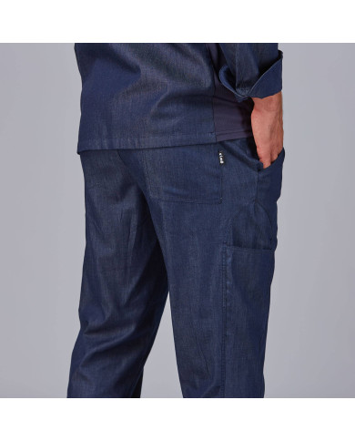 PANTALON UNISEX CON CORDON TEJANO ZAFIRO GARYS