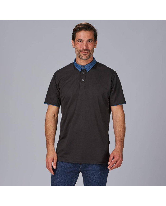 POLO HOMBRE CUELLO CAMISERO TEJANO "RED LINE" GARYS
