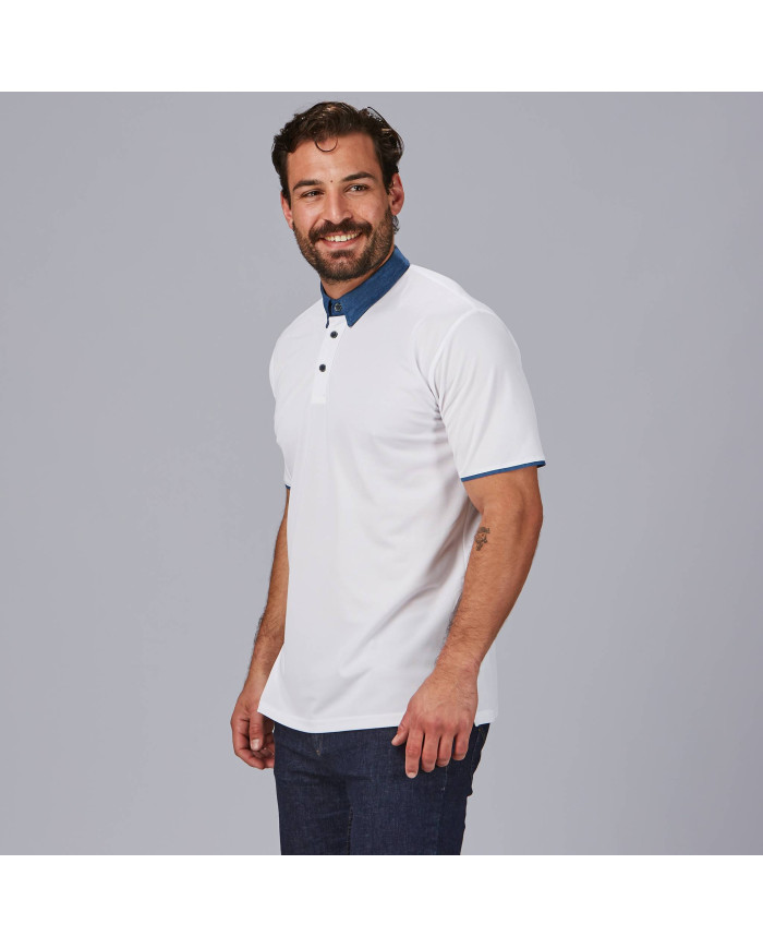 POLO HOMBRE CUELLO CAMISERO TEJANO "RED LINE" GARYS
