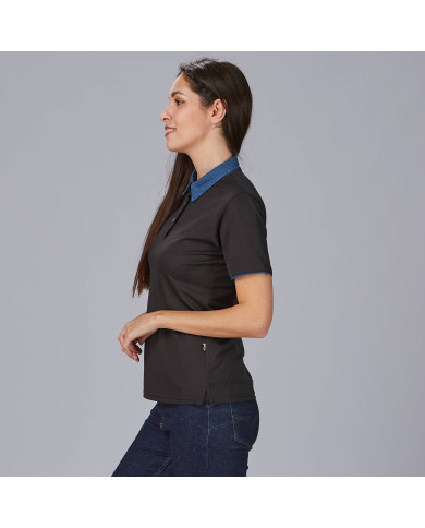 POLO MUJER CUELLO CAMISERO TEJANO "RED LINE" GARYS