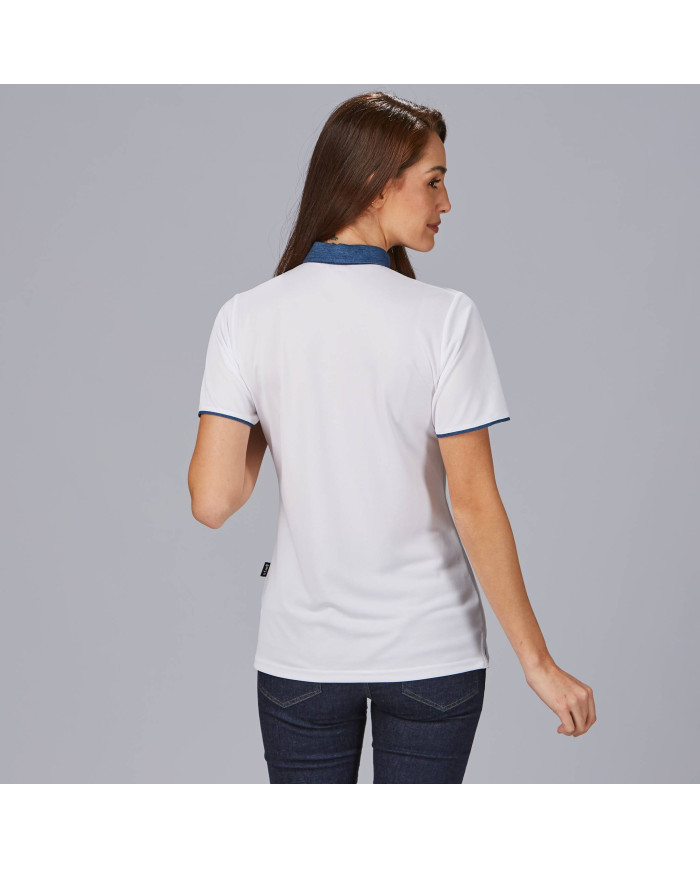 POLO MUJER CUELLO CAMISERO TEJANO "RED LINE" GARYS
