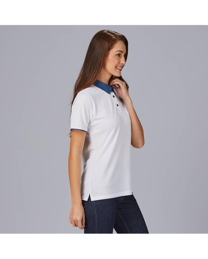 POLO MUJER CUELLO CAMISERO TEJANO "RED LINE" GARYS