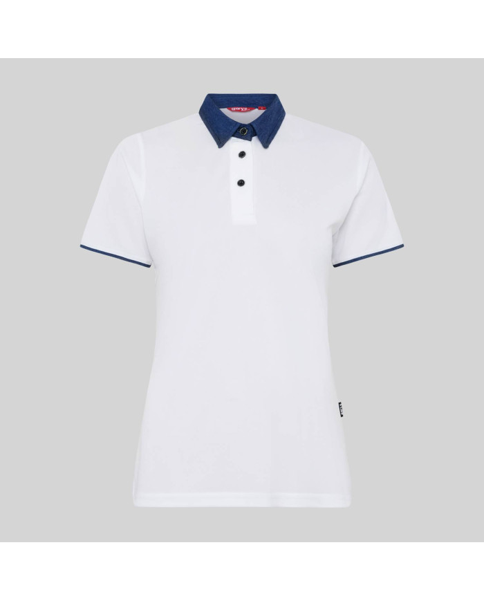 POLO MUJER CUELLO CAMISERO TEJANO "RED LINE" GARYS