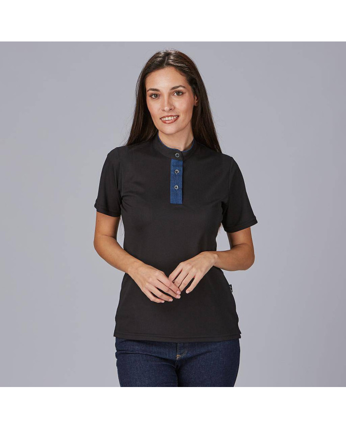 POLO MUJER CUELLO MAO TEJANO "RED LINE" GARYS