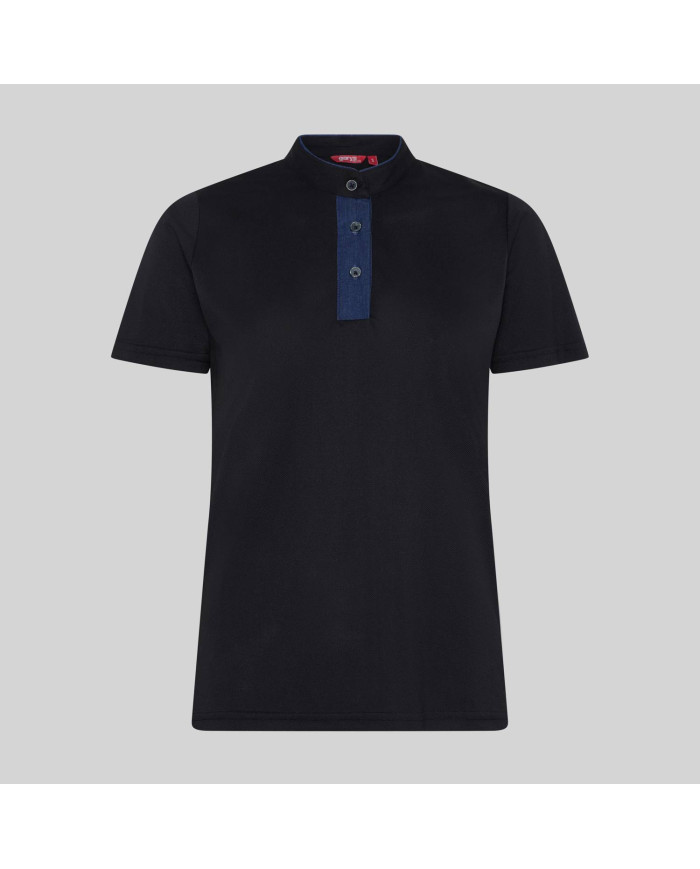 POLO MUJER CUELLO MAO TEJANO "RED LINE" GARYS