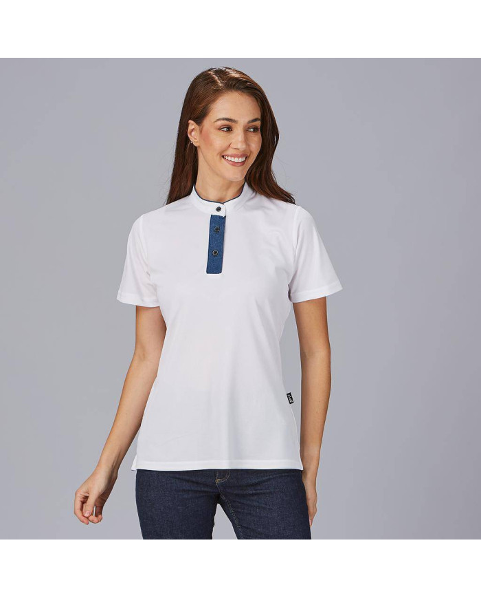 POLO MUJER CUELLO MAO TEJANO "RED LINE" GARYS