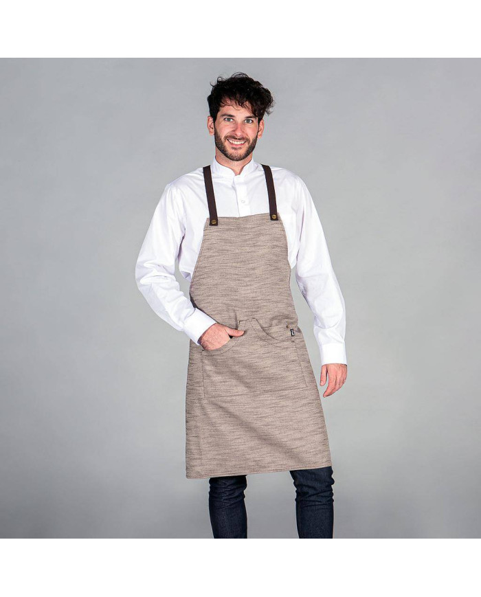 DELANTAL CON PETO SARGA RUSTICA 87X74 CM GARYS | Delantales