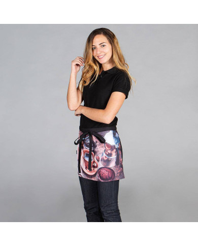 DELANTAL CORTO ESTAMPADO 35X60 CM GARYS | Delantales