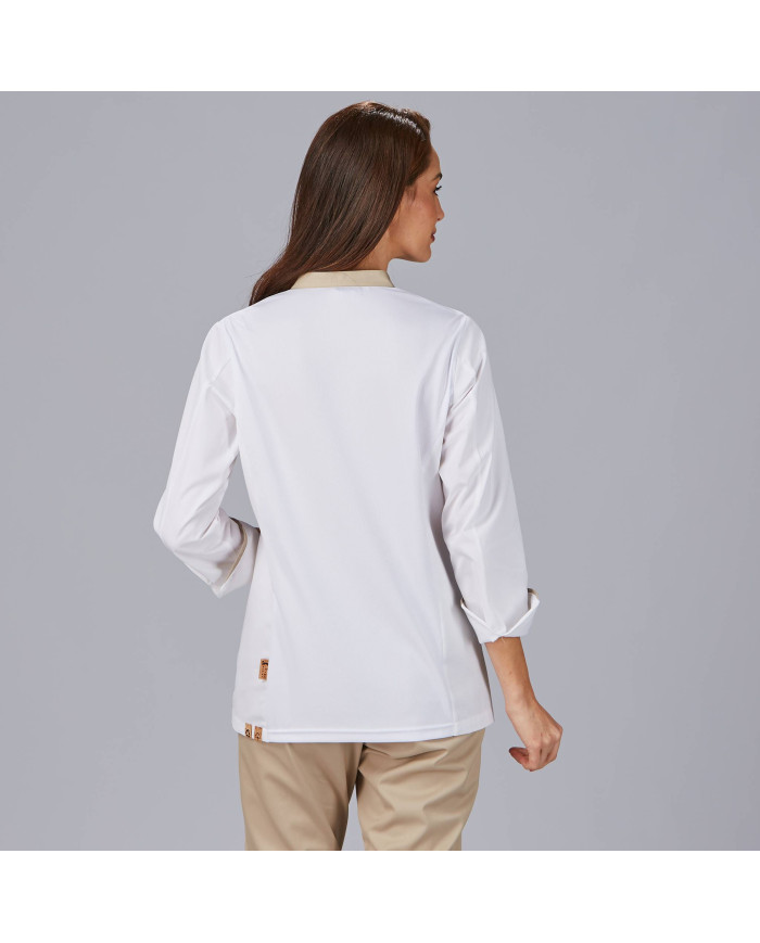 CHAQUETA COCINA MUJER ANAYA TEJIDO RECICLADO Y ORGANICO KLOPMAN GARYS