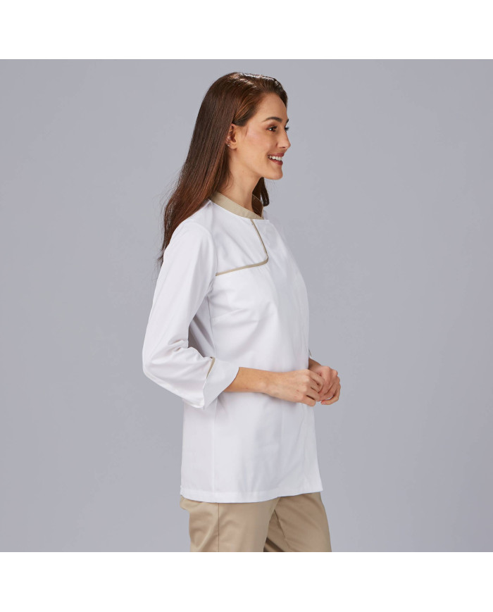 CHAQUETA COCINA MUJER ANAYA TEJIDO RECICLADO Y ORGANICO KLOPMAN GARYS
