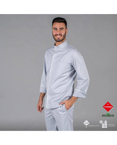 CHAQUETA COCINA UNISEX BELTRAN TEJIDO RECICLADO Y ORGANICO