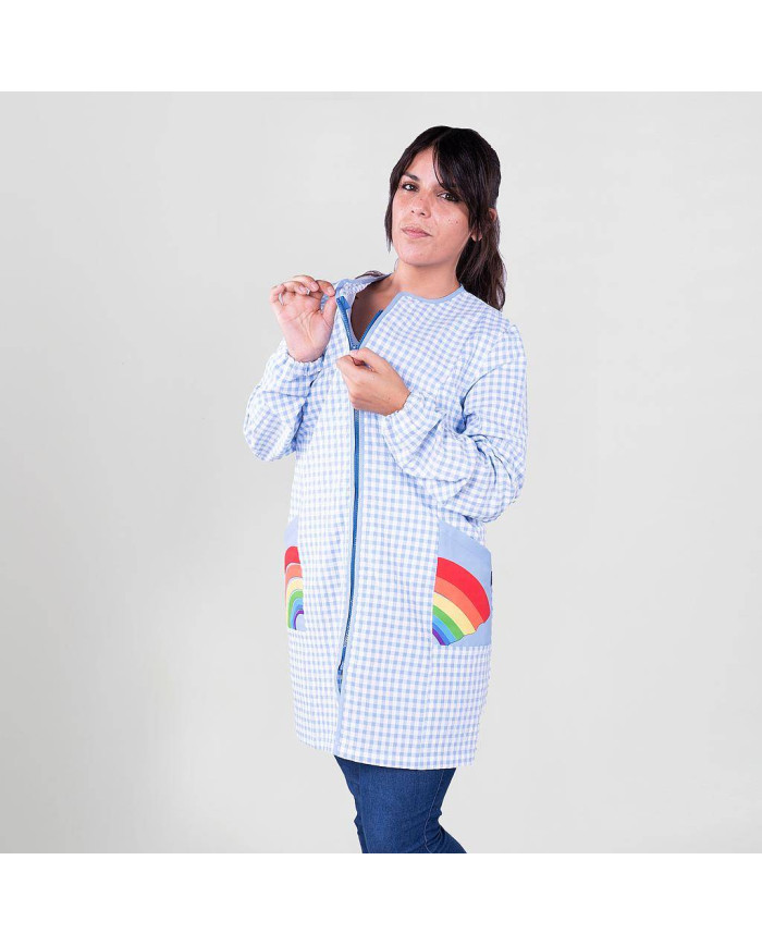 BATA MUJER CON CREMALLERA ARCOIRIS BAMBULA ANTIBACTERIANO