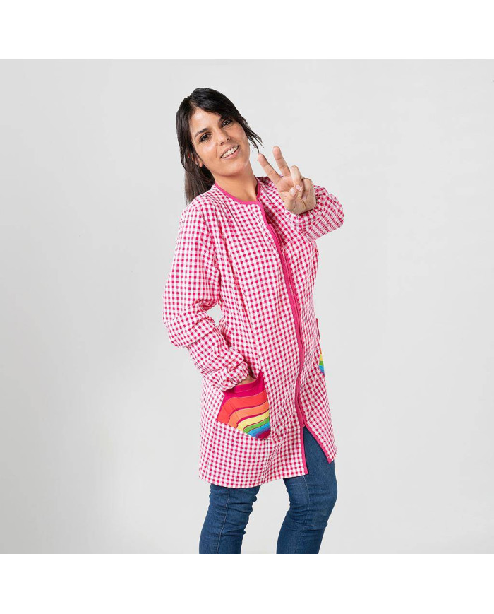 BATA MUJER CON CREMALLERA ARCOIRIS BAMBULA ANTIBACTERIANO